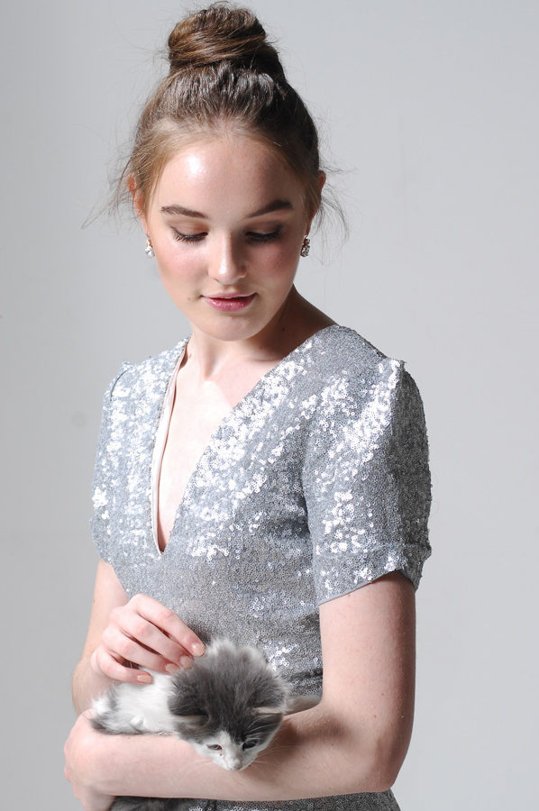 Viva Gown Silver Paloma Sequin