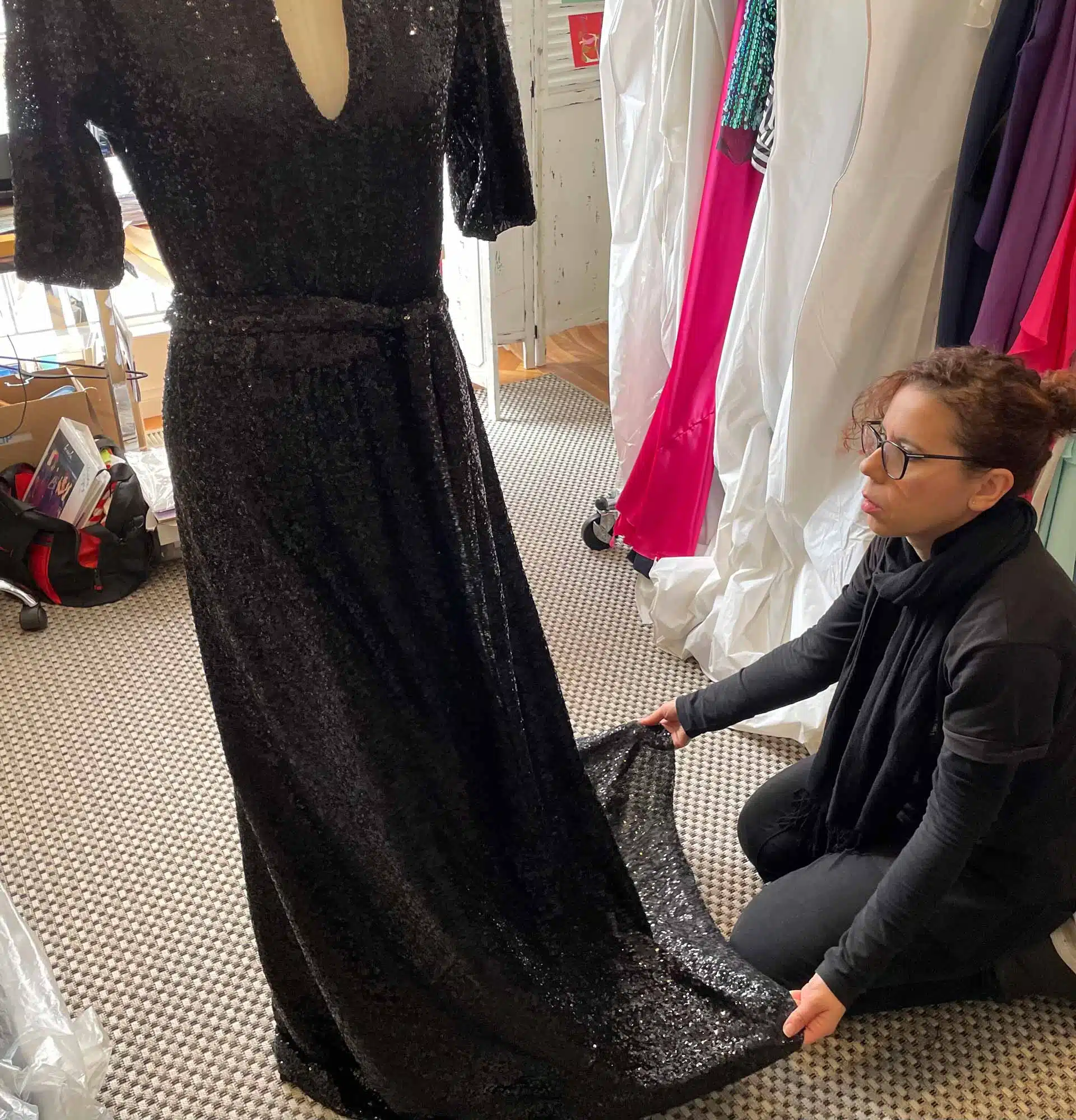 lucy laurita designing jodie haydons gown